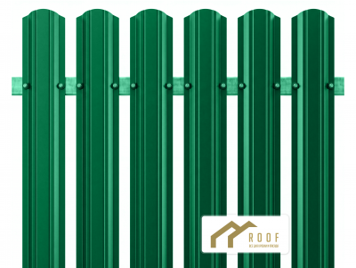 Штакетник ПРЕСТИЖ ПОЛУКРУГЛЫЙ RAL 6029 (Зеленая мята)